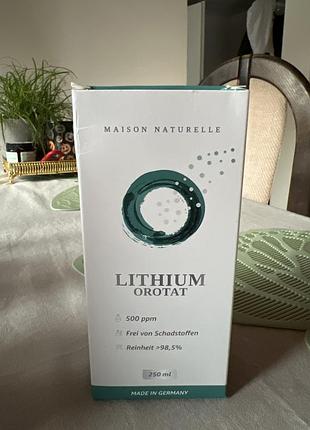 Біологічно активні речовини maison naturelle lithium orotat розчин 250 мл