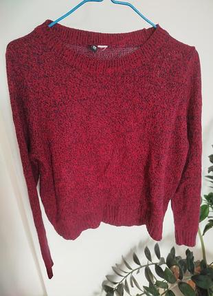 Жіночий светр h&m бордовий