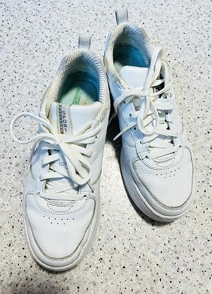 Кроссовки skechers sport court натуральная кожа