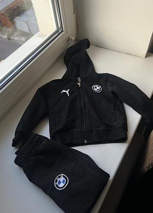 Спортивний костюм для хлопчика puma bmw чорний 74 см