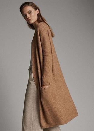 Подовжений кардиган massimo dutti