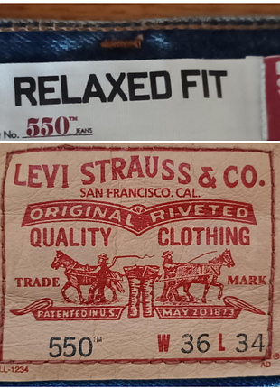 Levis 550 w-36(38). l-34. relaxed. 100% cotton. 2010 рік.