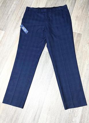 Мужские новые синие брюки f&f , размер 38/33 slim fit .