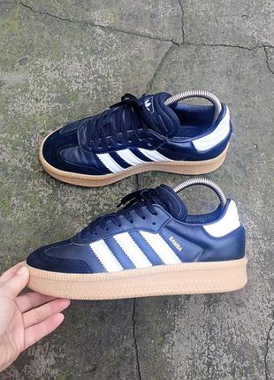 Кросівки adidas samba шкіряні на платформі