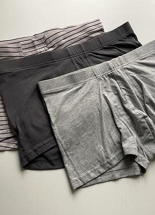 3 шт набір чоловічих боксерів труси h&m