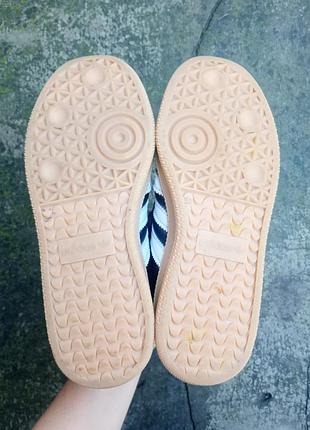 Кросівки adidas samba шкіряні на платформі 4