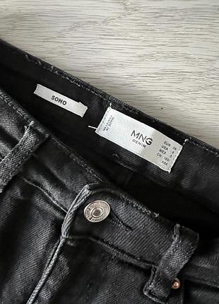 Джинси mango чорні скін модель soho 2