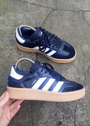 Кросівки adidas samba шкіряні на платформі 2