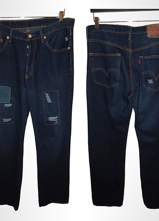 Hello 80-90s вінтажна пара джинсів levi's 501 restored denim. size w34 l32. made in hong kong