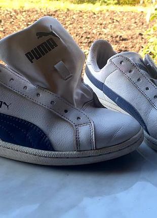 Кеди puma низькі білі шкіряні