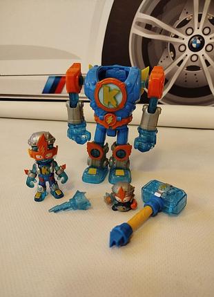 Ігровий набір superthings superbot kazoom power (повний комплект)