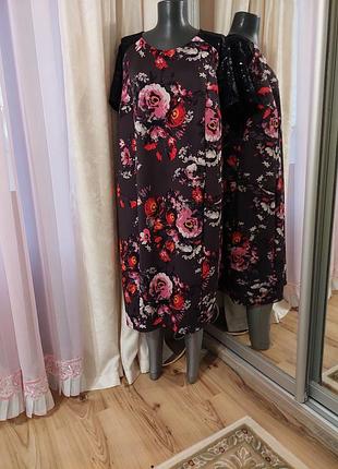 Красивое плотное платье 👗 большого размера