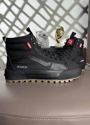 ❄️женские кроссовки vans sk8-hi mte-3 fur w black