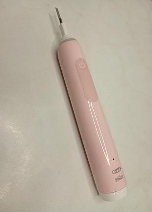 Електрична зубна щітка oral-b braun pro 3 (type 3772) рожева. щётка зубная електрическая