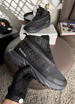 Чоловічі кросівки merrell agility peak 5 zero fur grey black 2