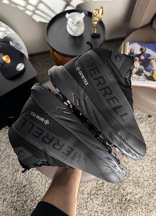 Чоловічі кросівки merrell agility peak 5 zero fur grey black 8