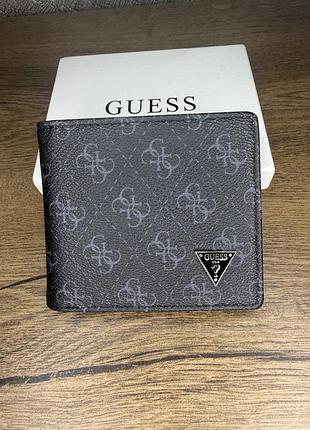 Кошелек guess гаманець гуес мужской з коробкою гаманець гес чоловічий монограма‼️розпродаж‼️