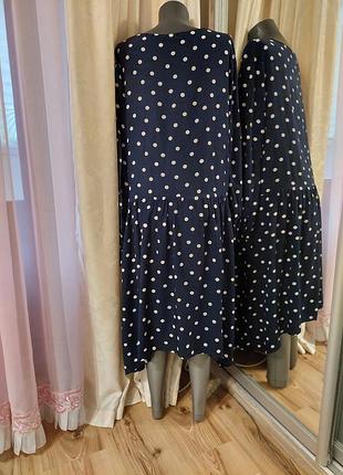 Шикарное в горох платье 👗 2