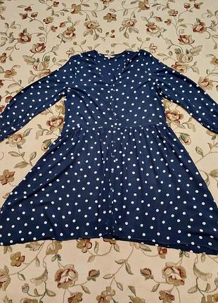 Шикарное в горох платье 👗 3