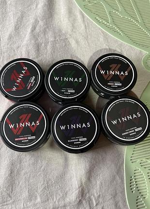 Енергетичні пакетики winnas без нікотину та тютюну