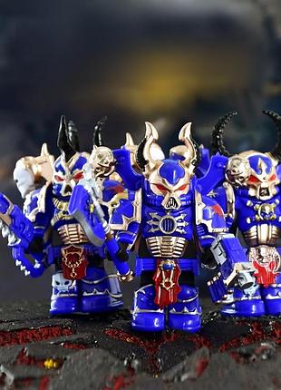 Набор фигурок warhammer космодесант хаоса 3 шт совместимы с лего