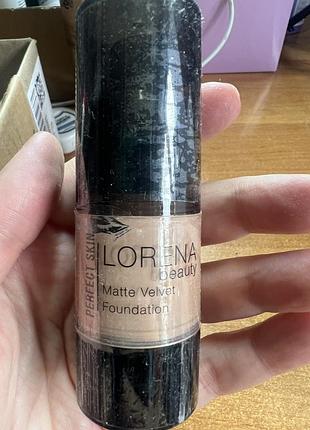 Тональний крем lorena beauty matte velvet foundation 22 мл