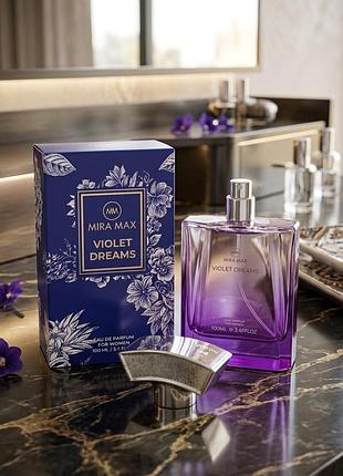💜 жіноча парфумована вода mira max violet dreams, 100 мл ✨