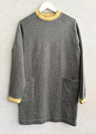 Эффектное платье marni шерсть
