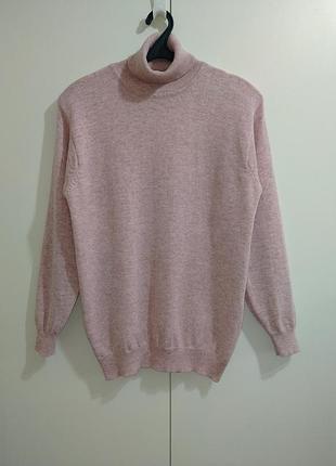 Гольф uniqlo шерсть 100% розовая водолазка autograph woolovers asos