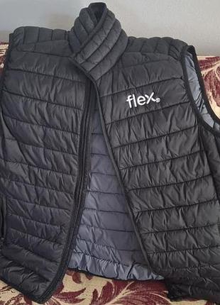 Жилетка чоловіча flex чорна стьобана з кишенями