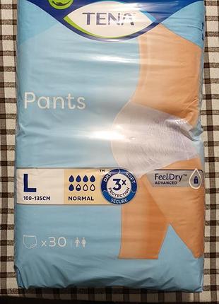 Підгузники-трусики для дорослих tena pants normal l 30 шт