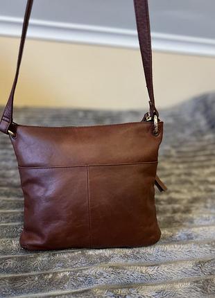 Шкіряна сумка крос-боді m&s collection (marks & spencer), б/в