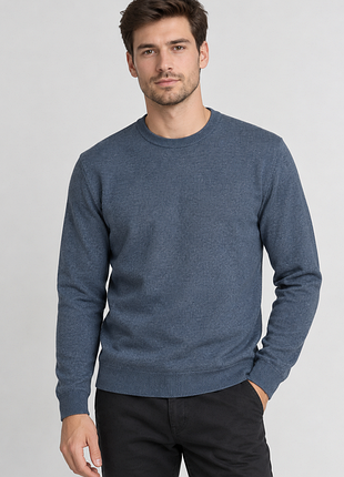 Светр чоловічий jack & jones темно-волошковий