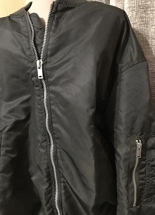 Куртка бомбер h&m двостороння хакі 3