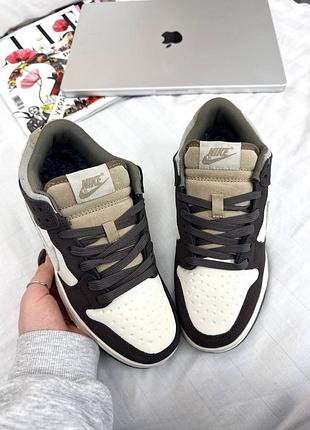 Жіночі кросівки nike dunk brown хутро ❄️