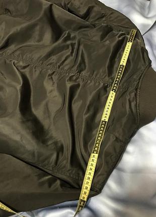 Куртка бомбер h&m двостороння хакі 9