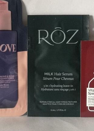 Набор пробников популярных средств по уходу за волосами: unove, räz, l’oréal professionnel