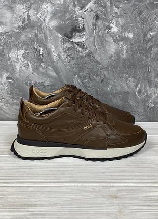 Кожаные кроссовки boss jonah runn 42-42.5/27 см