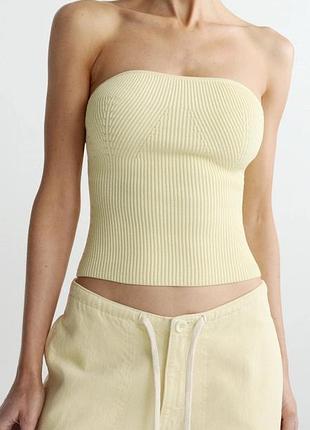 Топ трикотажний топ bershka