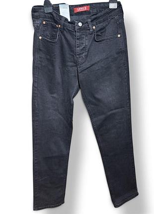 Джинси levi's чорні без принту з кишенями