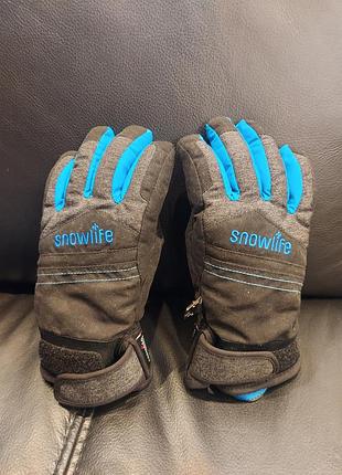 Дитячі гірськолижні непромокаємі перчатки snowlife goor-tex (5-7 років)
