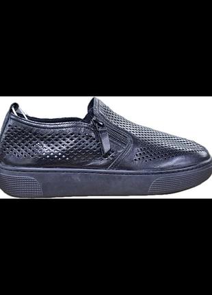 Жіночі оригінальні шкіряні сліпони propét women's kate sneaker у чорному кольорі.розмір:37