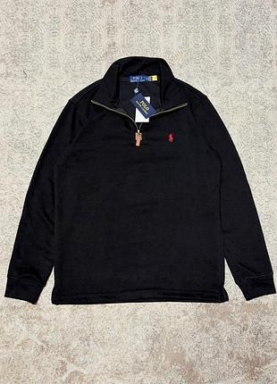 Кофта чоловіча polo ralph lauren чорна на блискавці