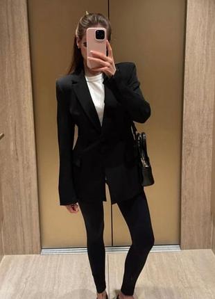 Черные плотные лосины леггинсы calzedonia