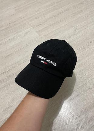 Бейсболка  кепка шапка tommy jeans чорна з логотипом
