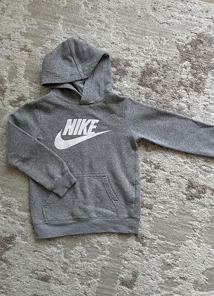 Худі nike сіре спортивне з логотипом