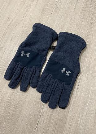 Рукавиці перчатки  under armour повнопалі сині