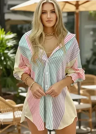 ❤️ стильна сукня сорочка у смужку