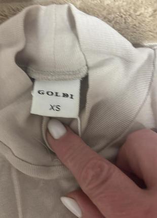 Жіночий гольф goldi бежевий в рубчик xs