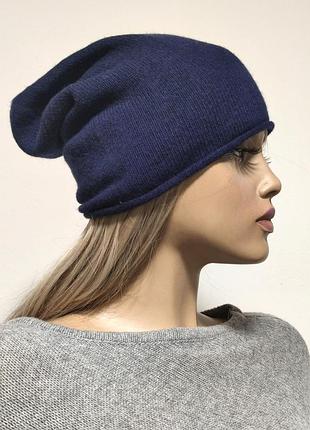 Шапка бини из смесовой шерсти кашемира woolmark /0000h/